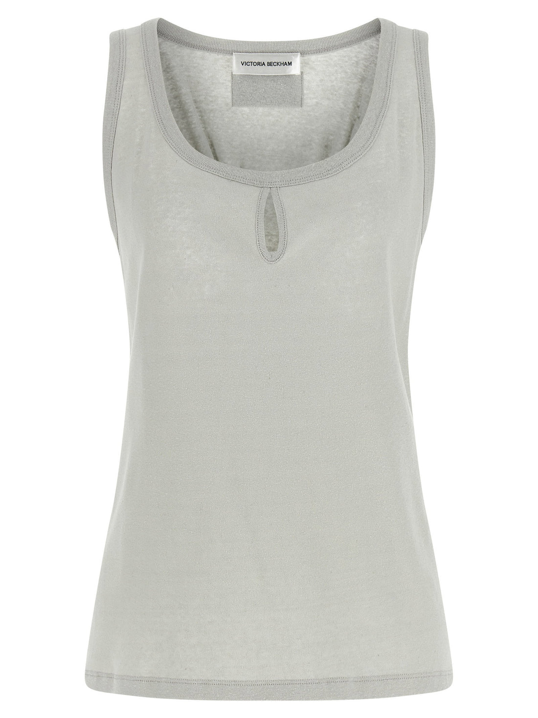 Victoria Beckham Split Tank Top Gray