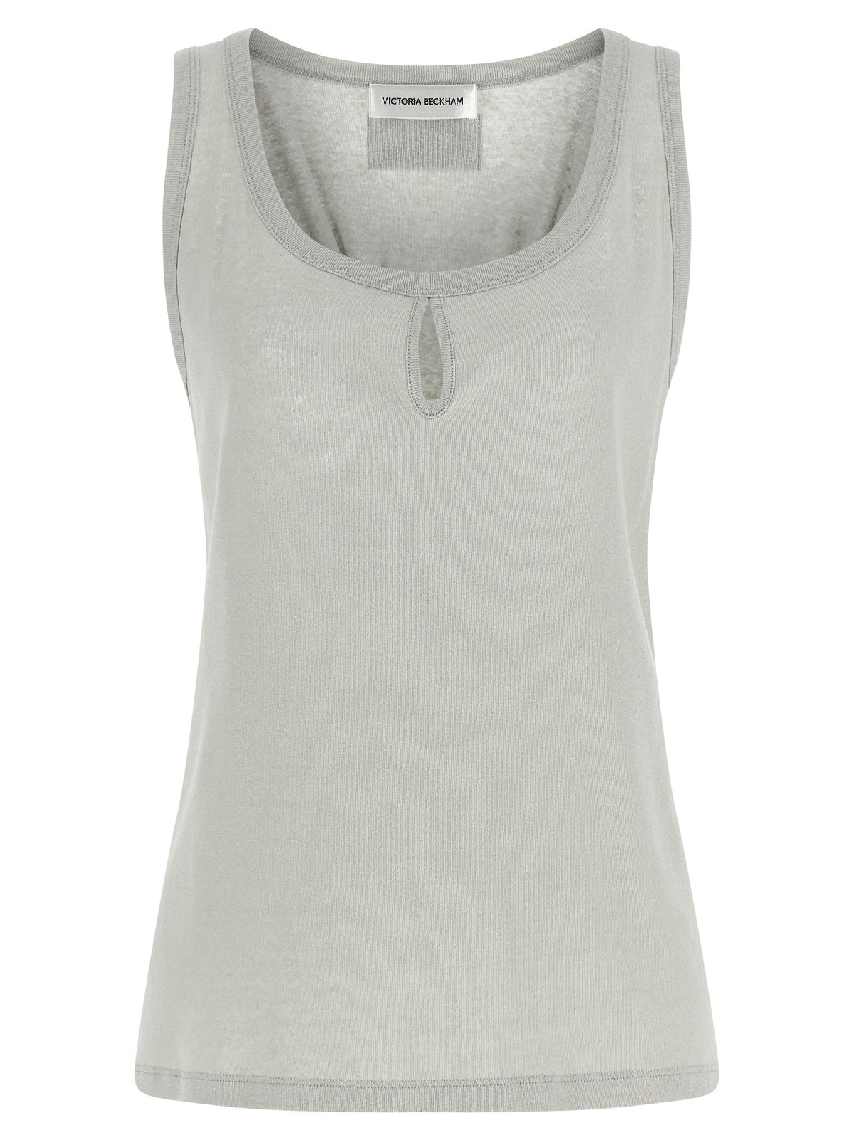 Victoria Beckham Split Tank Top Gray