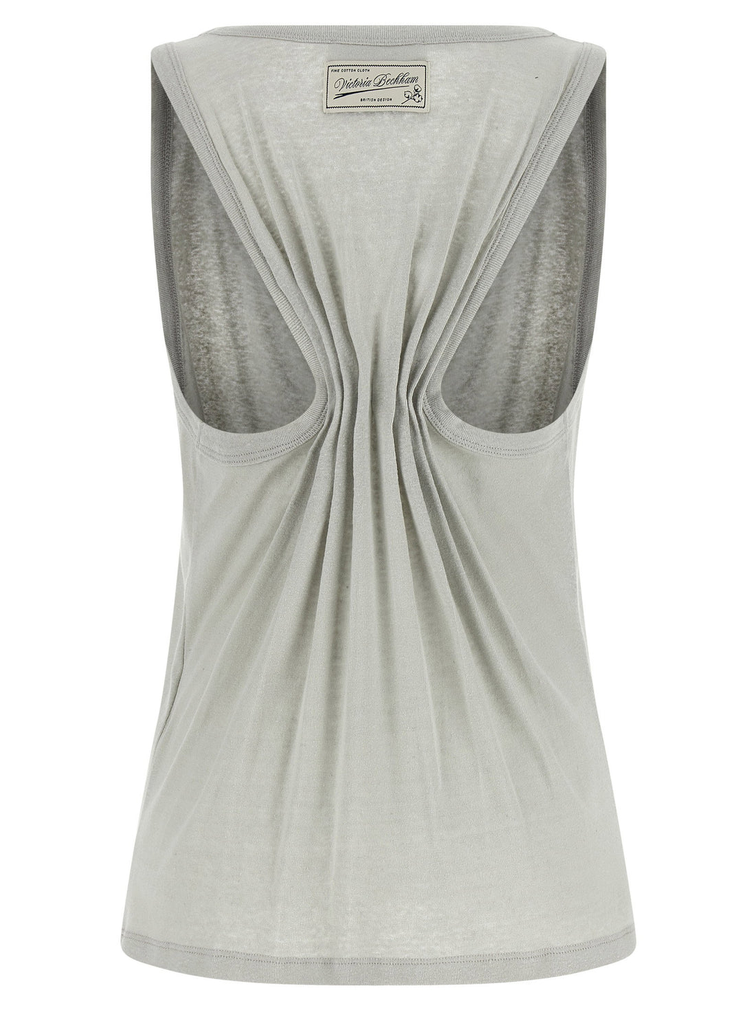 Victoria Beckham Split Tank Top Gray