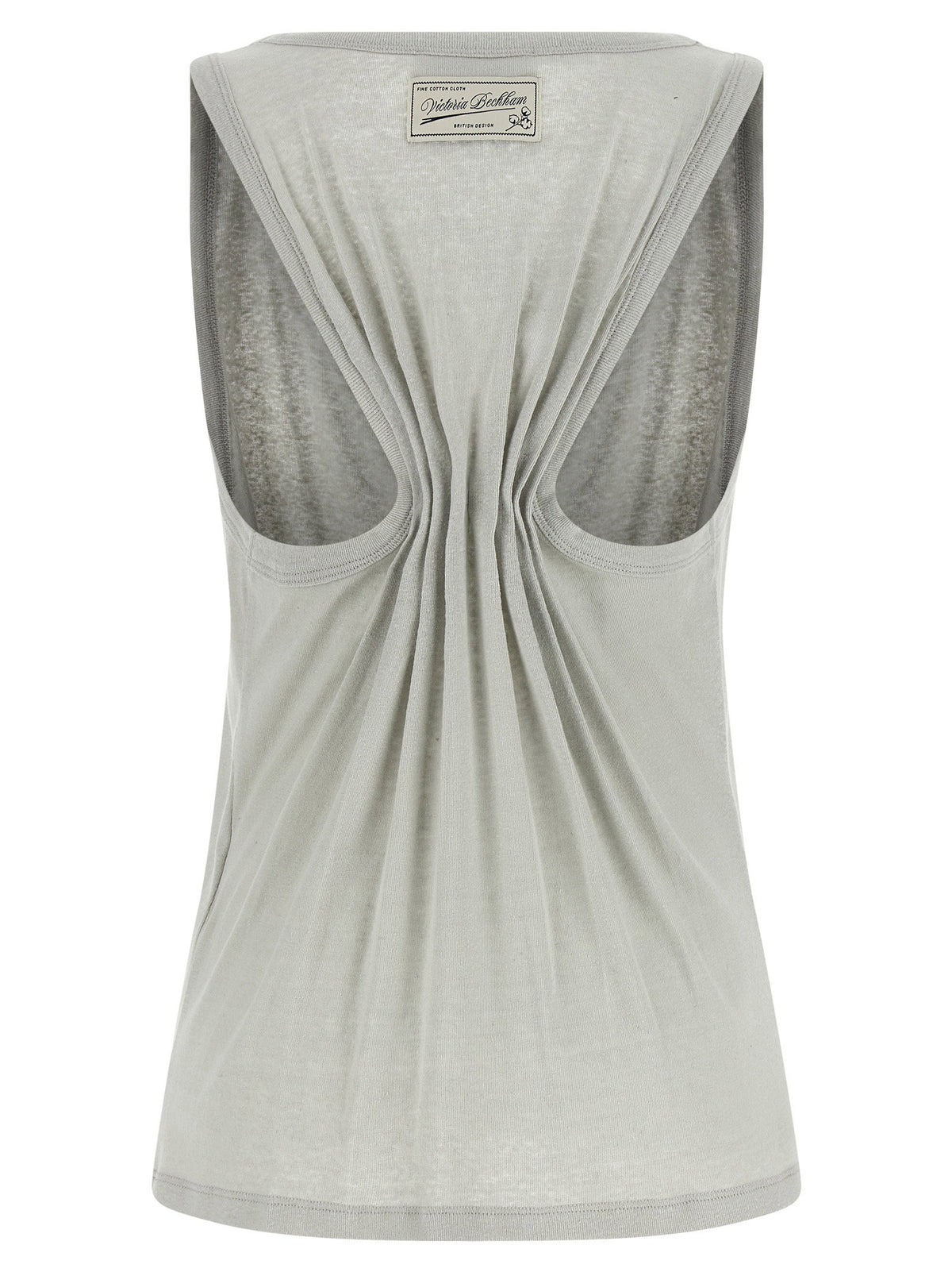 Victoria Beckham Split Tank Top Gray