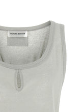 Victoria Beckham Split Tank Top Gray