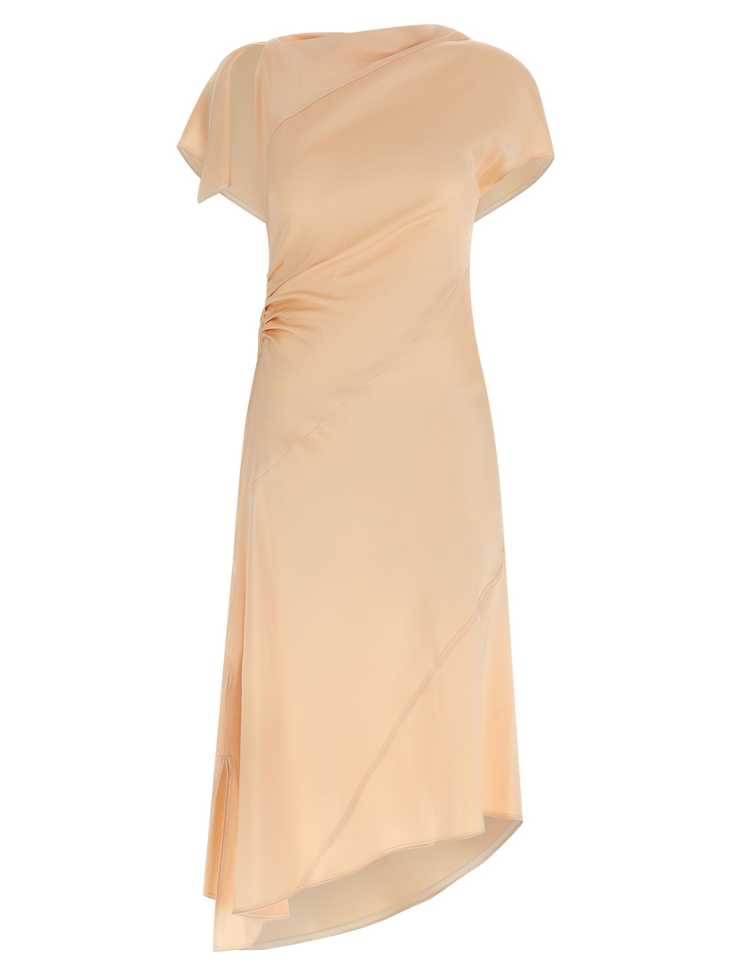 Victoria Beckham Asymmetric Twist Dress Pink