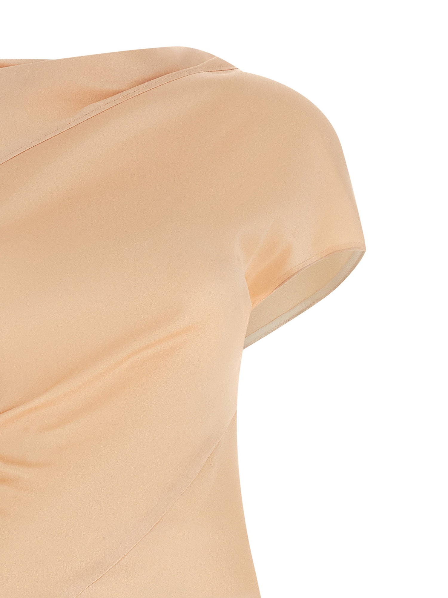 Victoria Beckham Asymmetric Twist Dress Pink