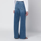 Mother Hit Shuffle Wide-Leg Jeans Blue