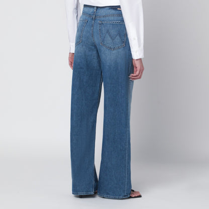 Mother Hit Shuffle Wide-Leg Jeans Blue