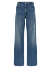 Mother The Rerun Zip Sneak Jeans Blue