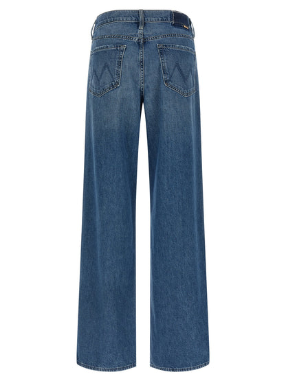 Mother The Rerun Zip Sneak Jeans Blue