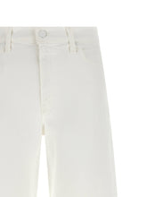 Mother The Rerun Zip Sneak Jeans White