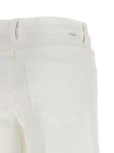 Mother The Rerun Zip Sneak Jeans White