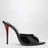 Christian Louboutin Miss Z 100 black patent leather mules with stiletto heel black