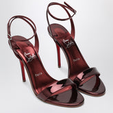 Christian Louboutin Palio Miss Z Brown High-Heeled Leather Sandals Red