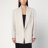 Victoria Beckham Double-Breasted Wool-Blend Jacket in Pumice Grey Grey