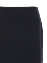Victoria Beckham Kick Detail Skirt Blue