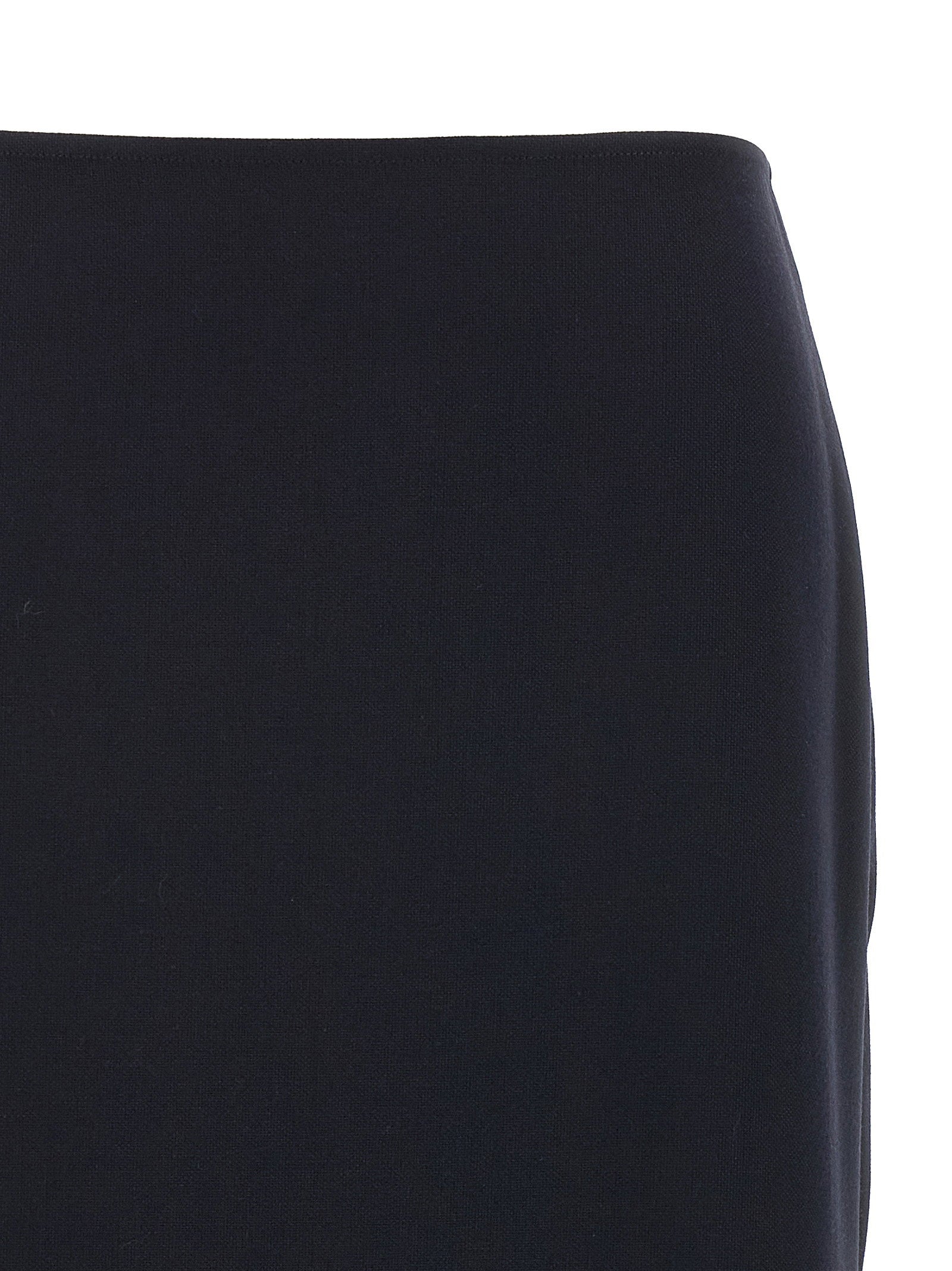 Victoria Beckham Kick Detail Skirt Blue