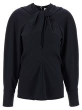 Victoria Beckham Twist Detail Blouse Blue