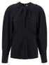 Victoria Beckham Twist Detail Blouse Blue