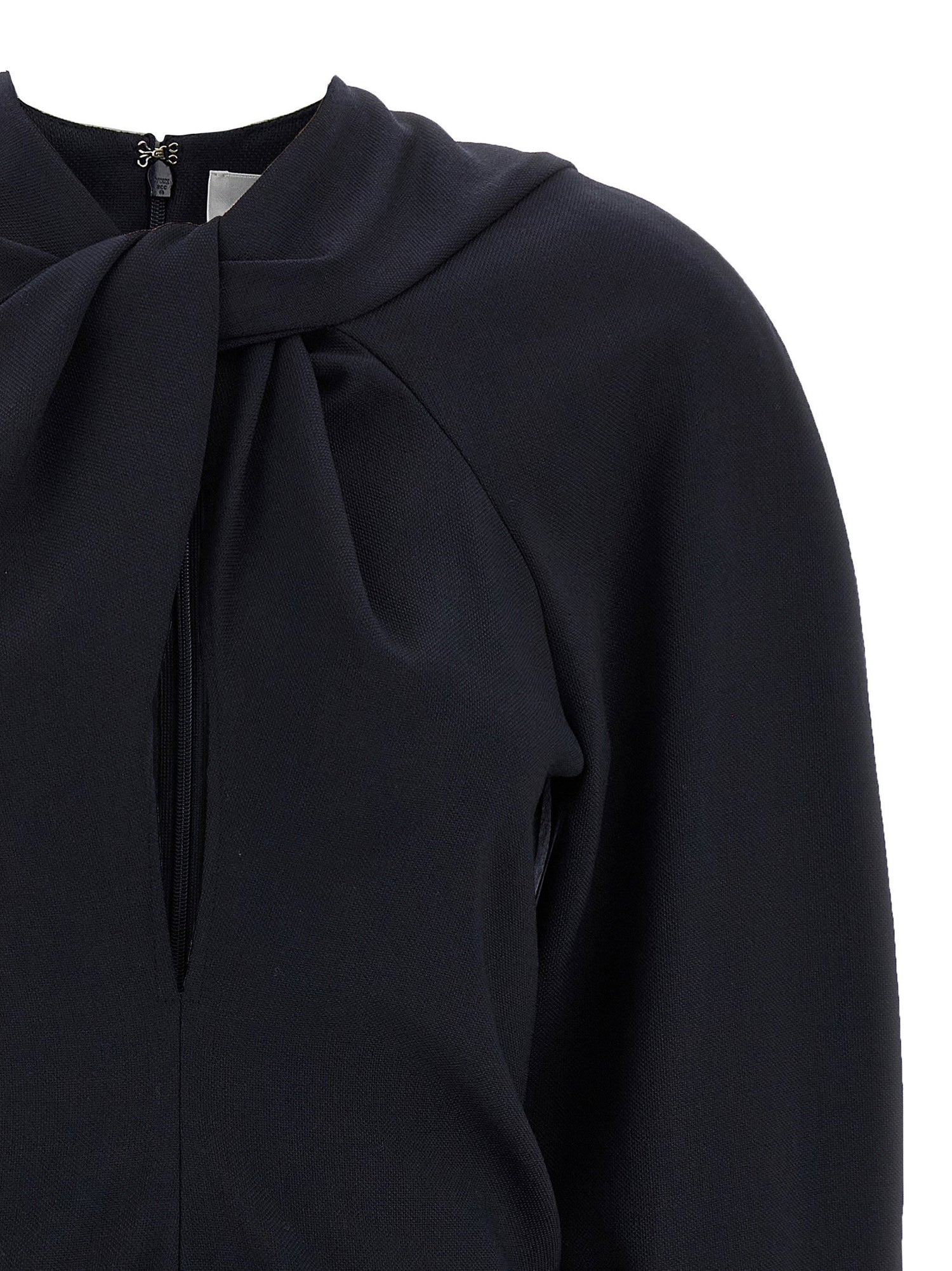 Victoria Beckham Twist Detail Blouse Blue