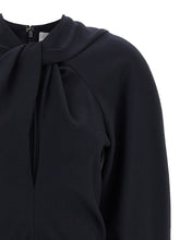 Victoria Beckham Twist Detail Blouse Blue