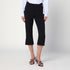 Victoria Beckham Cropped Wool-Blend Tailored Trousers Black