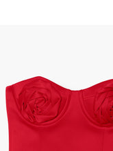 Marc Jacobs The Duchess Faux-Rose Detailing Top Red