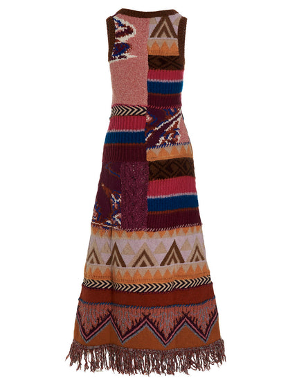 Etro Lee Long Dress Multicolor