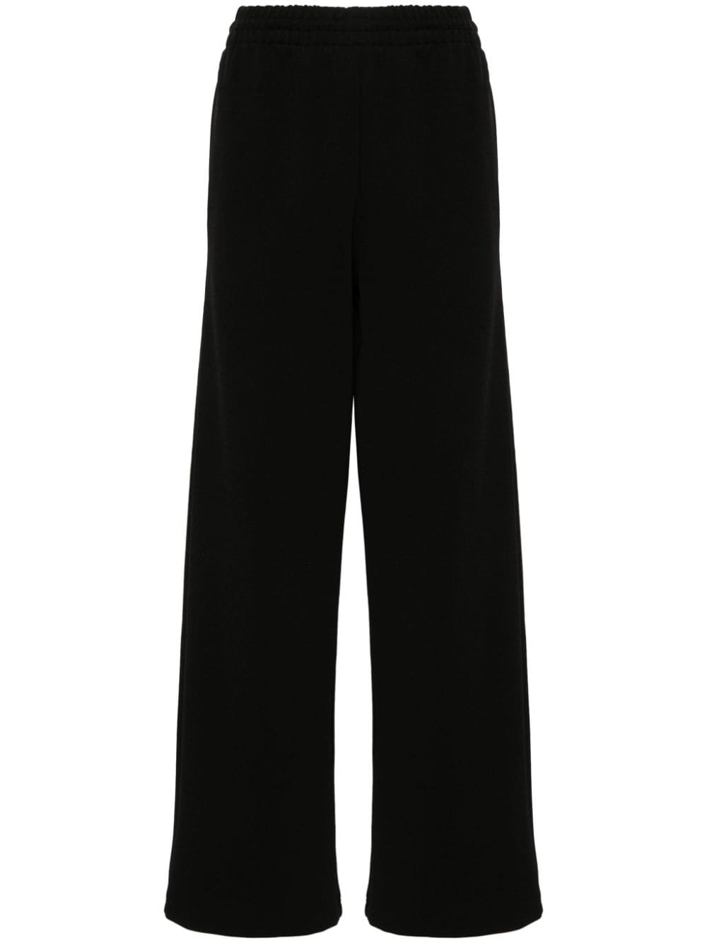Wardrobe.Nyc Ribbed Knit Straight-Leg Trousers Black Black