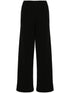 Wardrobe.Nyc Ribbed Knit Straight-Leg Trousers Black Black