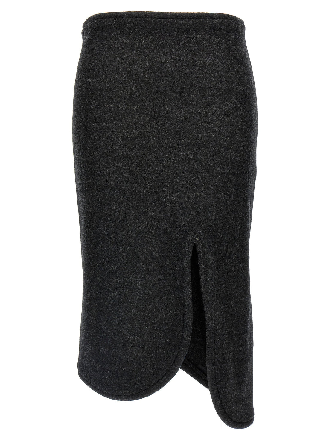Victoria Beckham Padded Tube Detail Skirt Gray