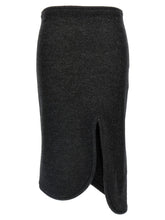 Victoria Beckham Padded Tube Detail Skirt Gray