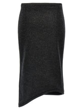 Victoria Beckham Padded Tube Detail Skirt Gray