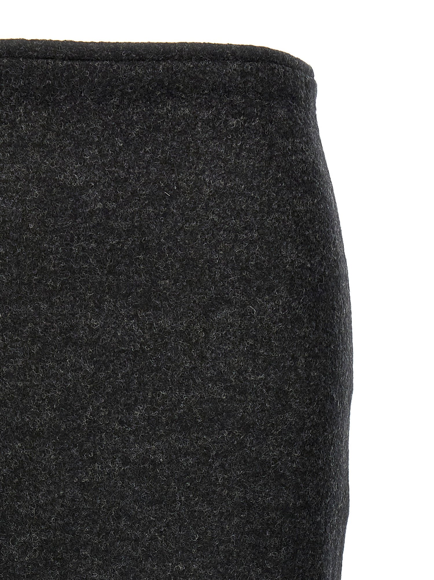 Victoria Beckham Padded Tube Detail Skirt Gray