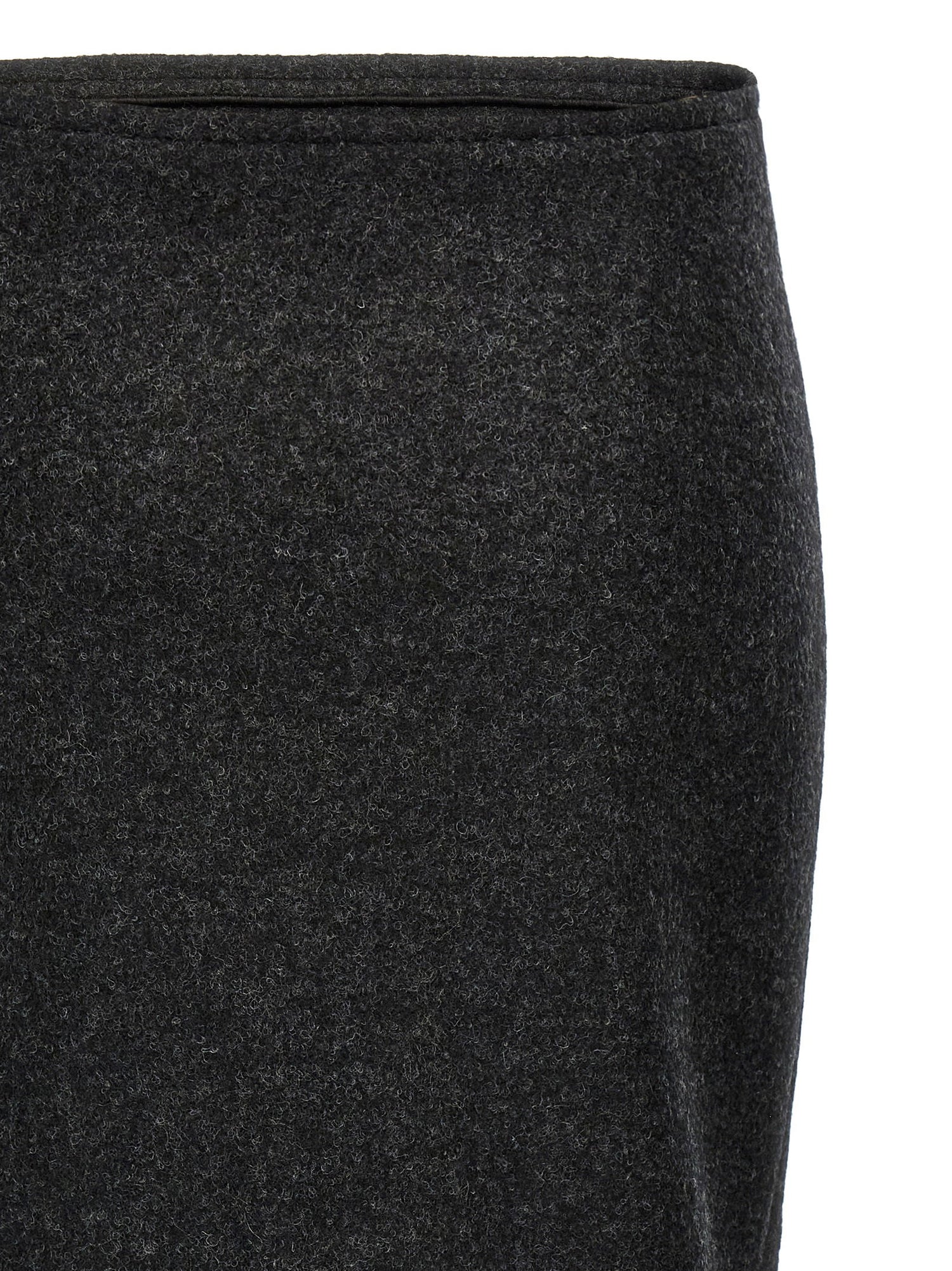 Victoria Beckham Padded Tube Detail Skirt Gray
