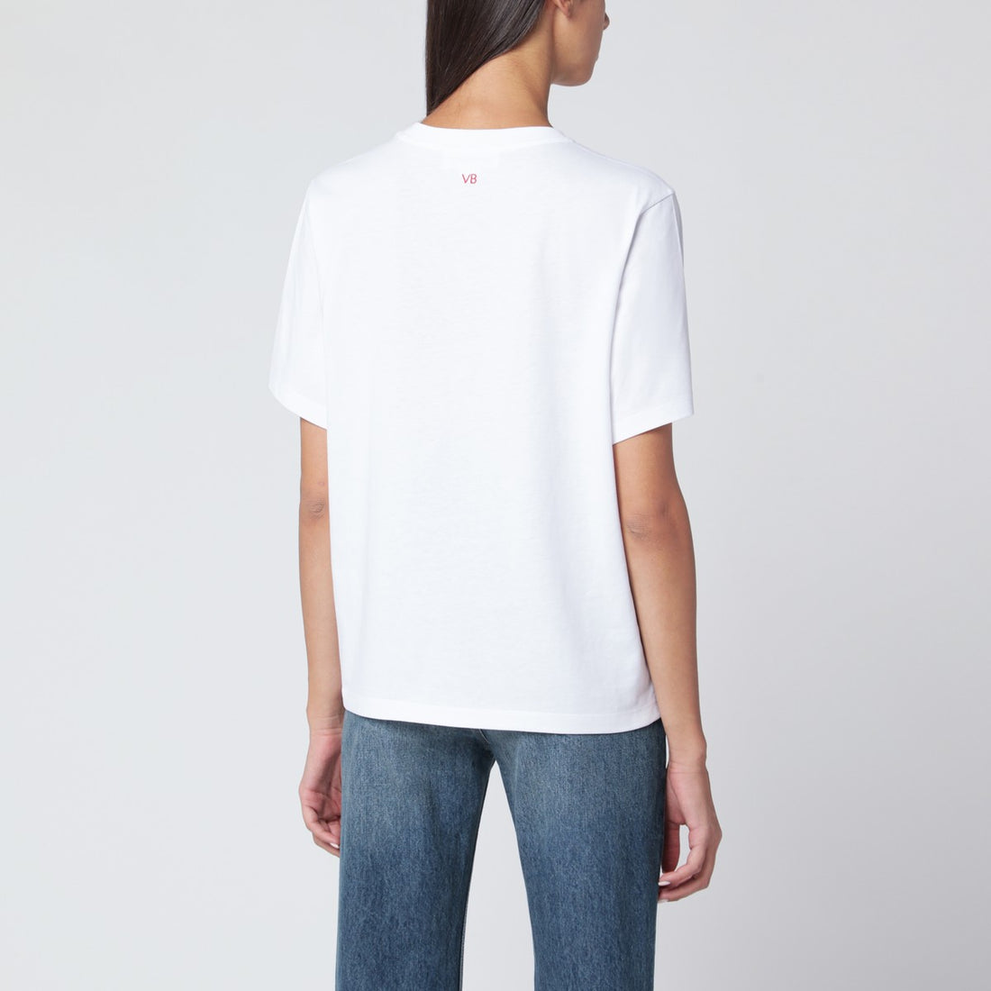 Victoria Beckham ‘I’m Joy’ Slogan Cotton T-Shirt White