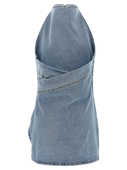 Magda Butrym Denim 10 Dress Dress Light blue