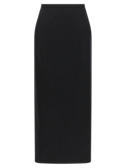 Magda Butrym Skirt With Closure And Back Panel Black