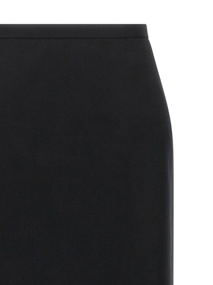 Magda Butrym Skirt With Closure And Back Panel Black