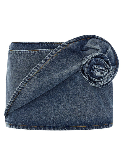 Magda Butrym Denim 12 Skirt Skirt Blue