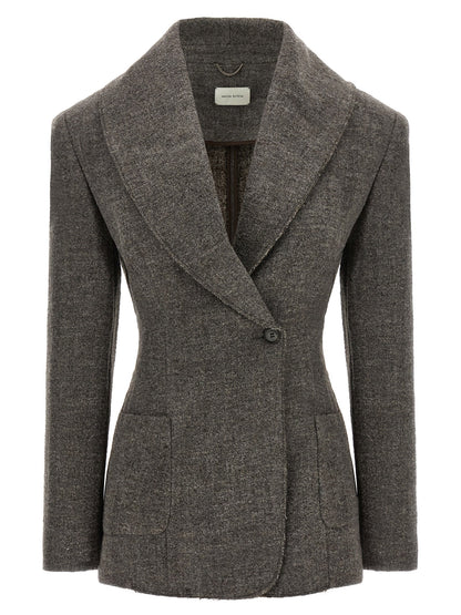 Magda Butrym 04 Blazer Gray