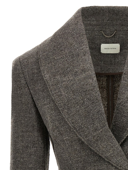 Magda Butrym 04 Blazer Gray
