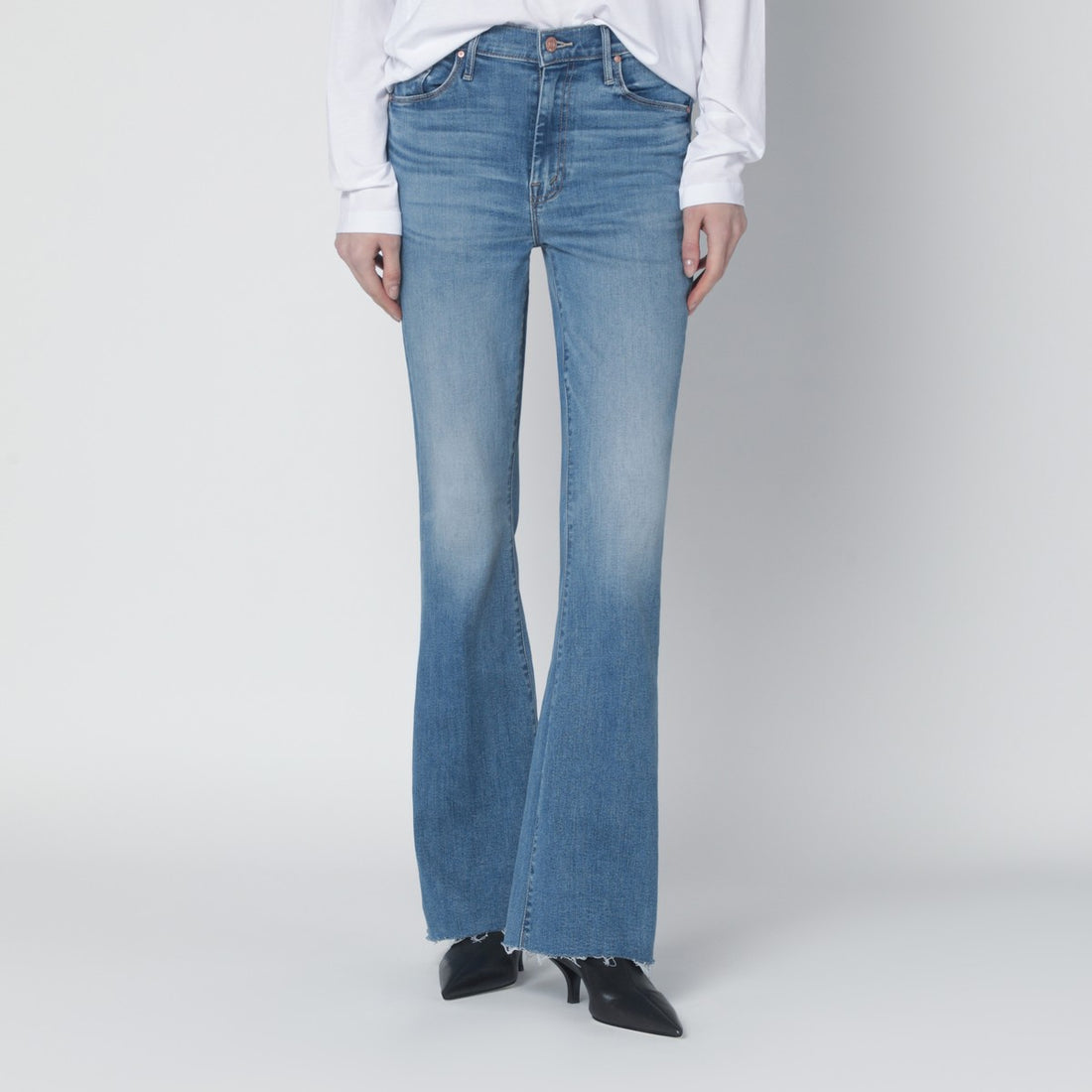 Mother The Weekender Fray Jeans Blue