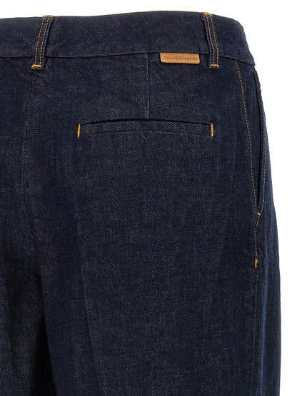 Zimmermann Illustration Denim Jeans Blue