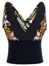 Tory Burch Printed Silk Top Black
