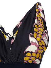 Tory Burch Printed Silk Top Black