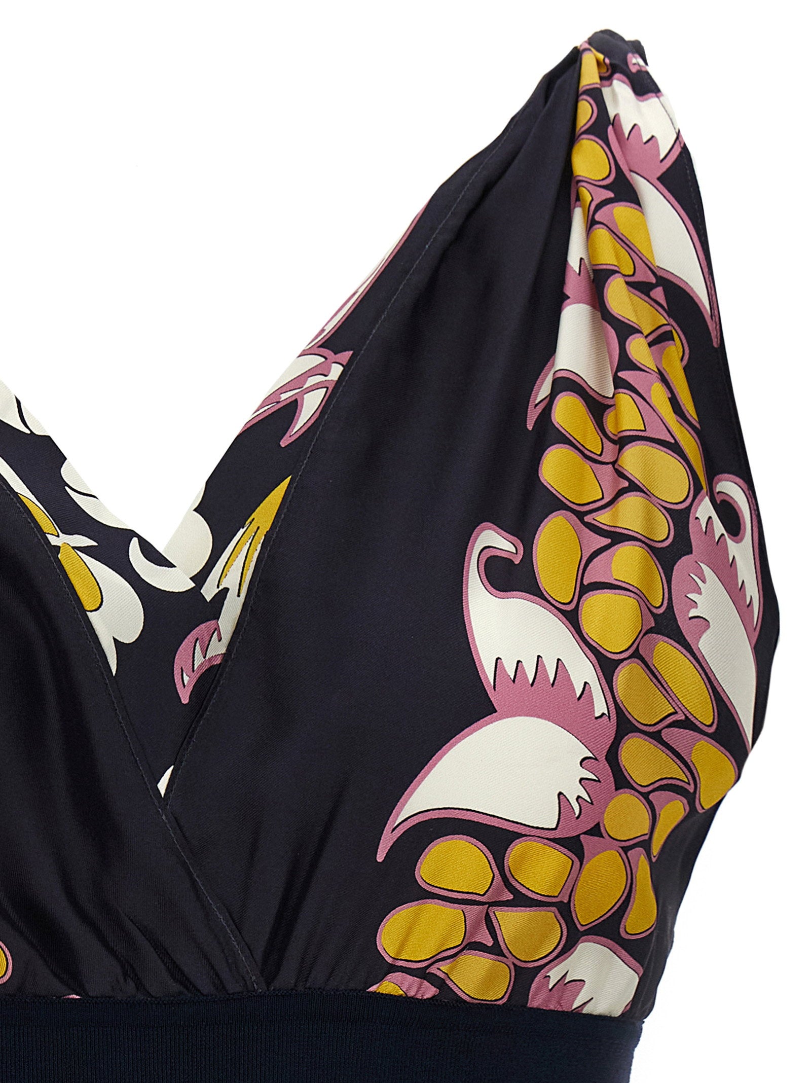 Tory Burch Printed Silk Top Black