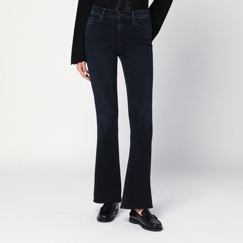Mother The Weekender Cropped Stretch-Denim Jeans Black