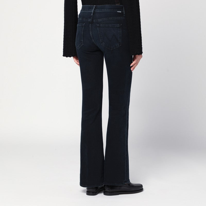Mother The Weekender Cropped Stretch-Denim Jeans Black