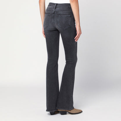 Mother The Weekender Cropped Stretch-Denim Jeans Grey