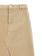 Tory Burch Deconstructed Midi Skirt Beige