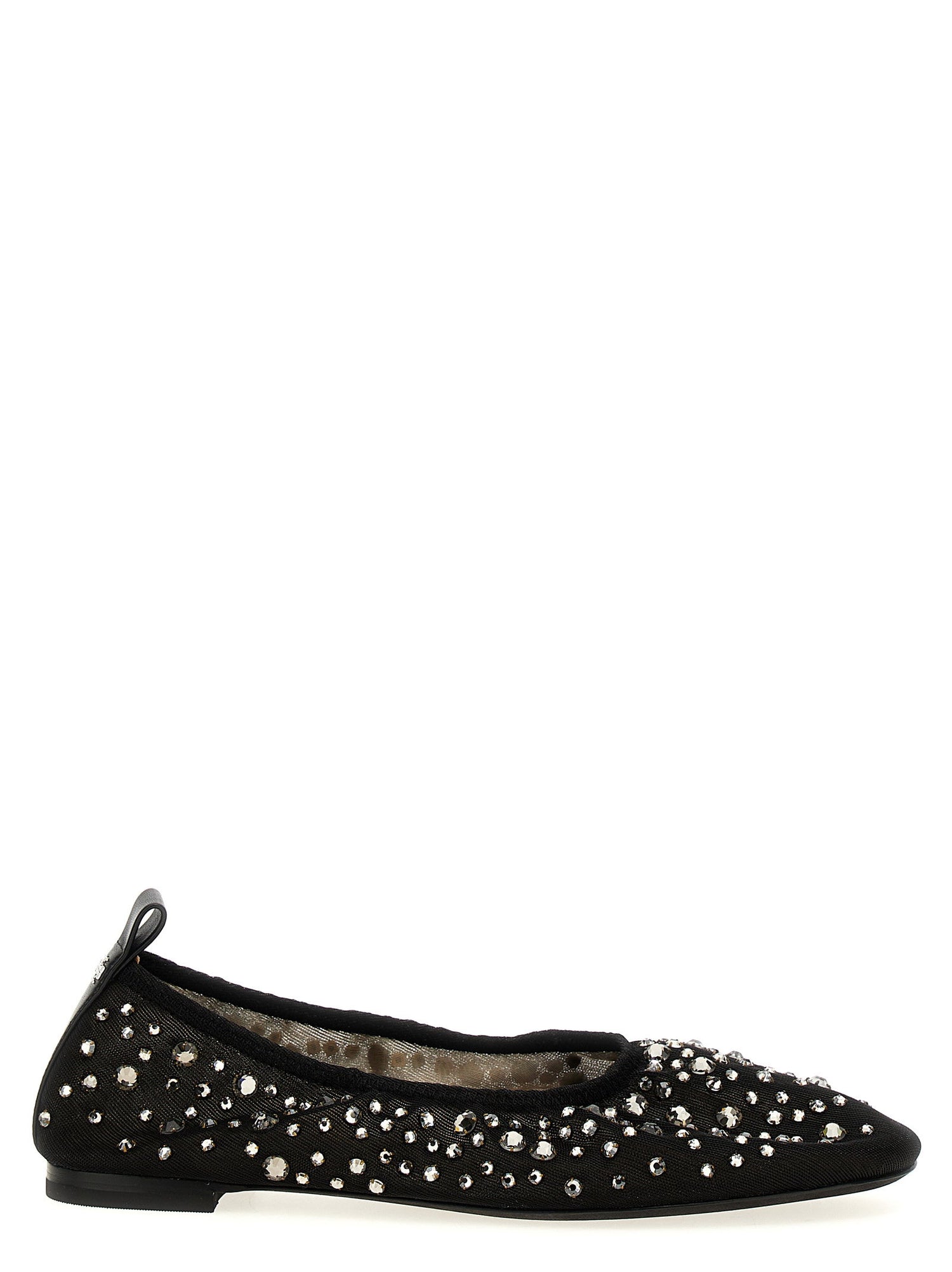 Tory Burch Crystal Ballet Flats Black