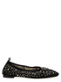 Tory Burch Crystal Ballet Flats Black